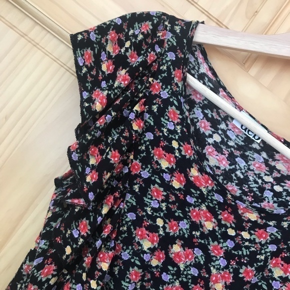 Deb floral ruffled bodice mini dress size XS - Picture 2 of 4